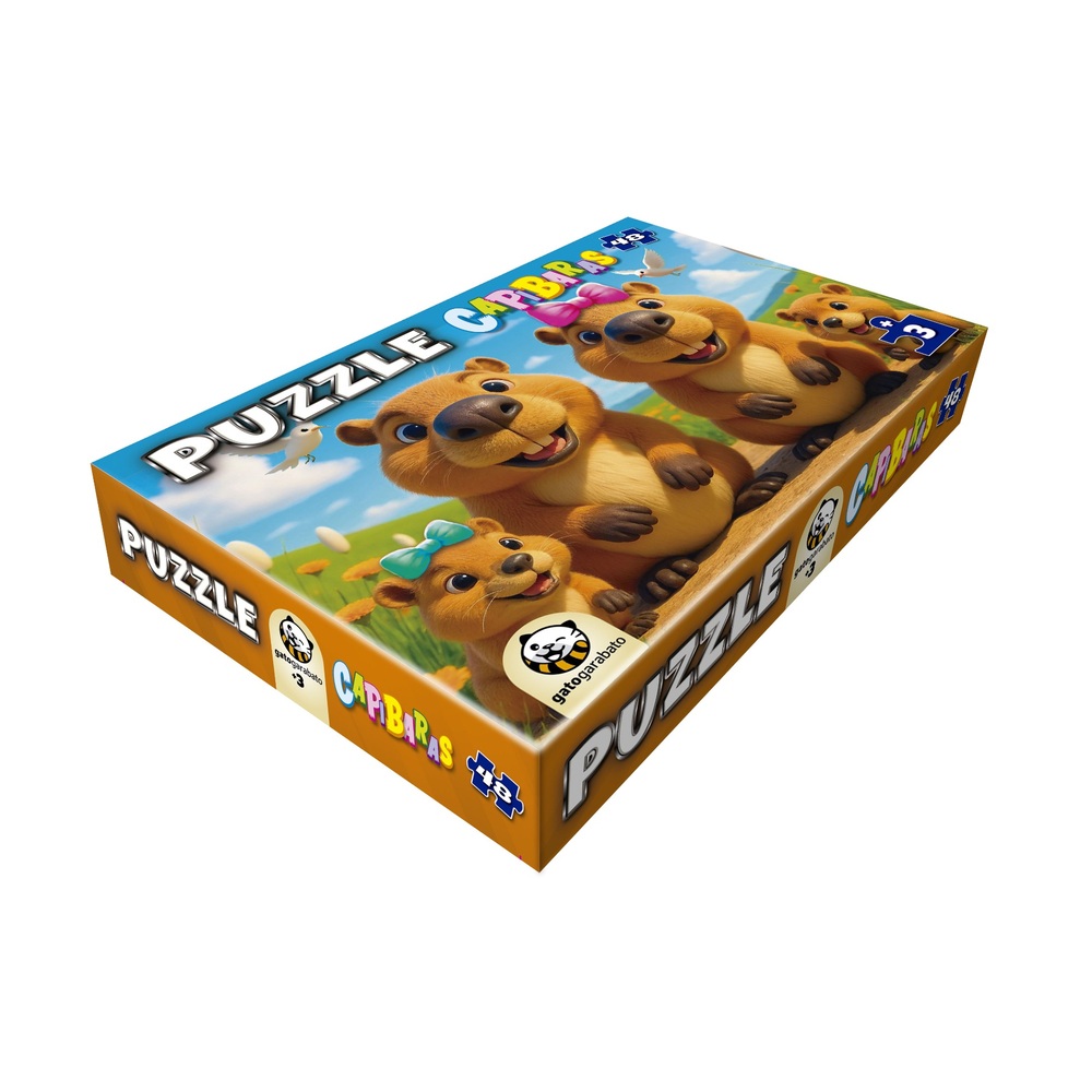 Puzzle Capibara 48 Piezas – Gato Garabato