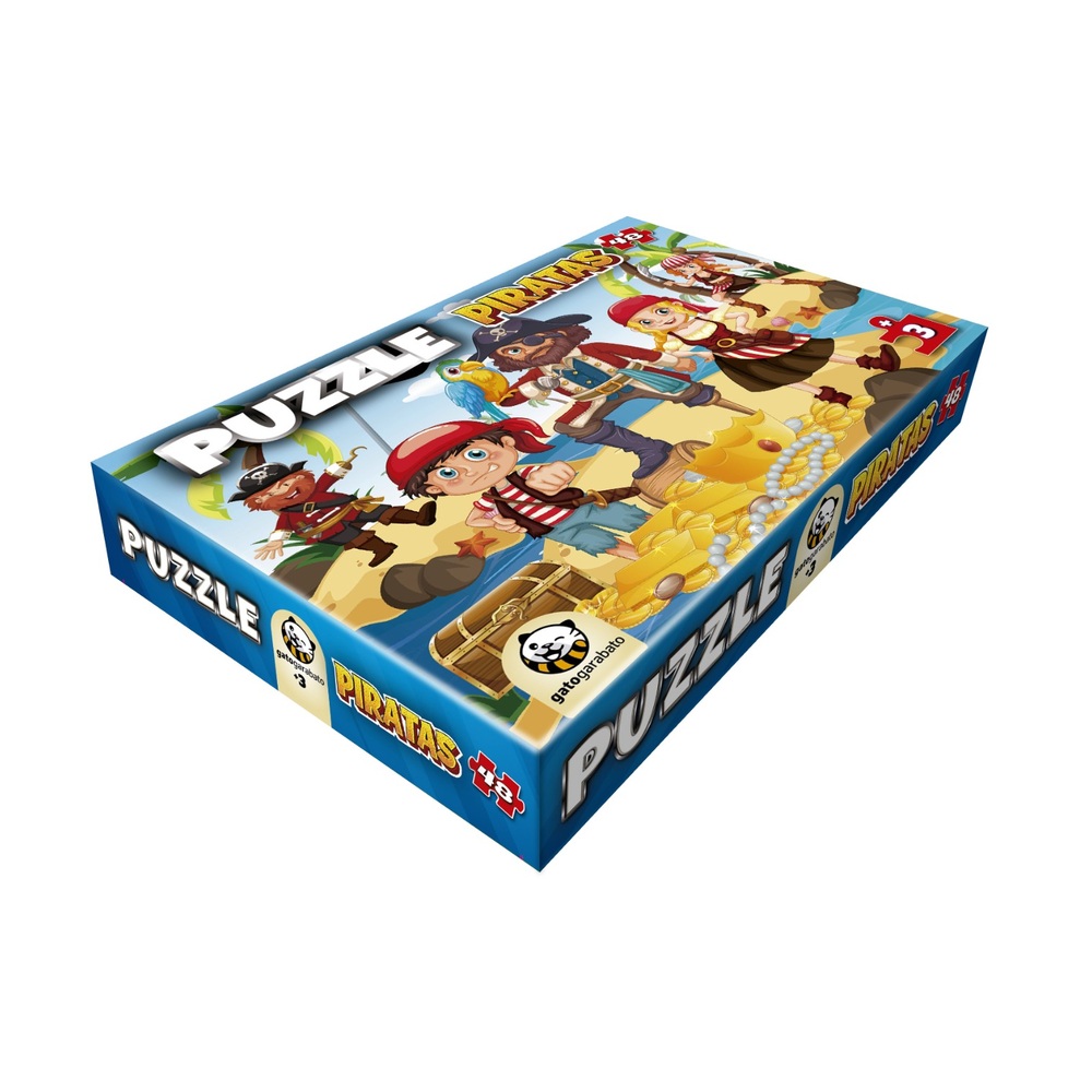 Rompecabezas Piratas 48 Piezas – Gato Garabato