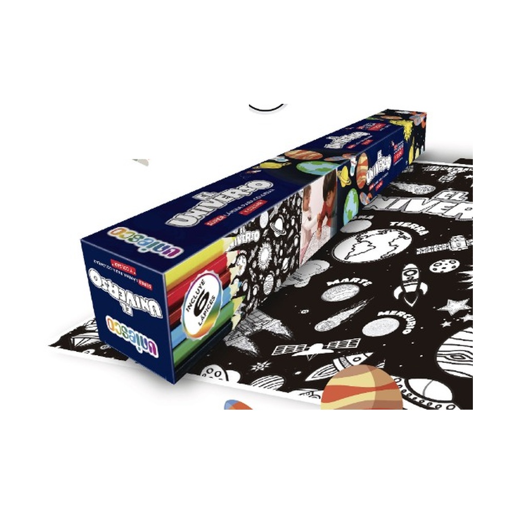Lámina Para Colorear 100x70 El Universo – Uniesco