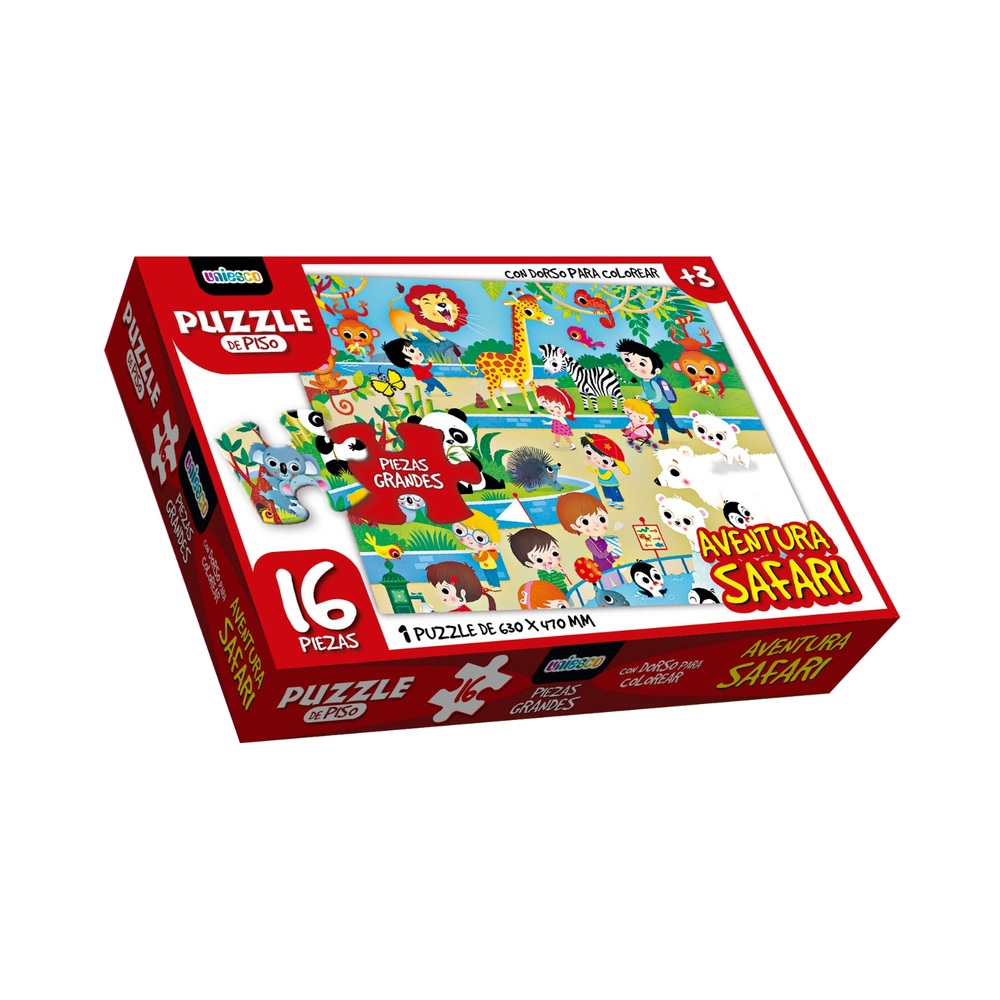 Rompecabezas Aventura Safari 16 Piezas – Uniesco