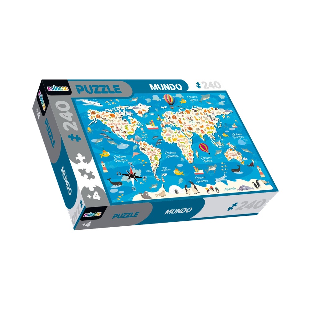 Rompecabezas Mundo 240 Piezas – Uniesco
