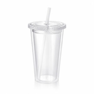 Vaso Térmico Star 500cc transparente con tapa trasnparente